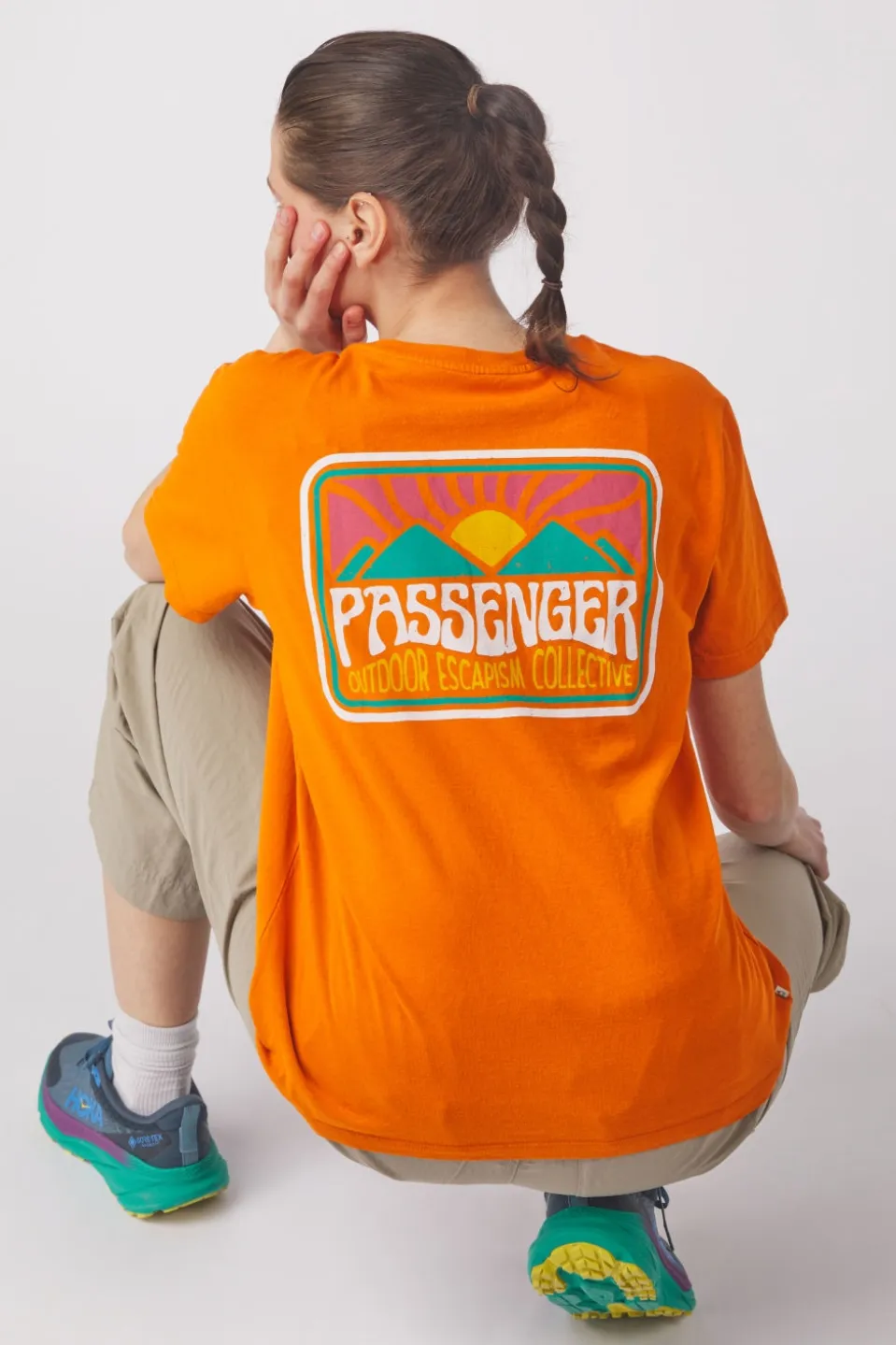 T-Shirt Golden Hour Recycled Cotton Oversized T-Shirt