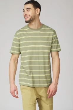 T-Shirt Journey Striped Organic Ss M