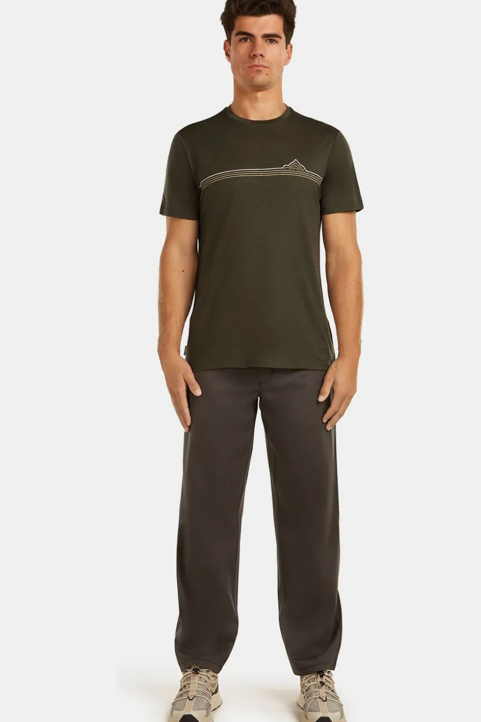 T-Shirt M Mer 150 Tech Lite Ss Tee Range Stripes