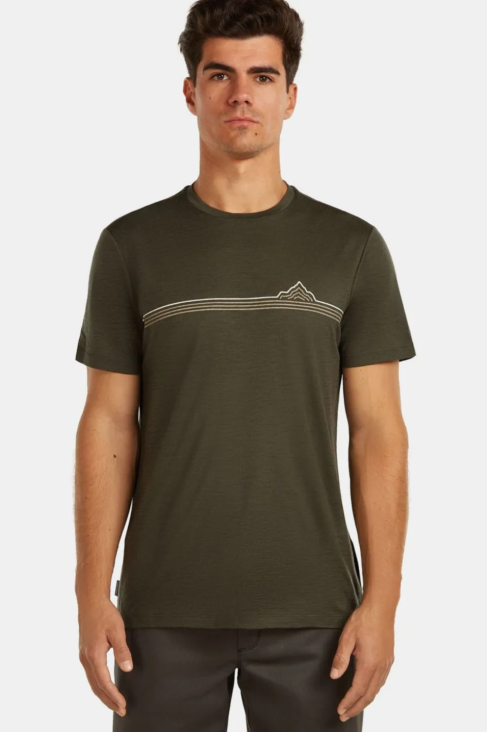 T-Shirt M Mer 150 Tech Lite Ss Tee Range Stripes