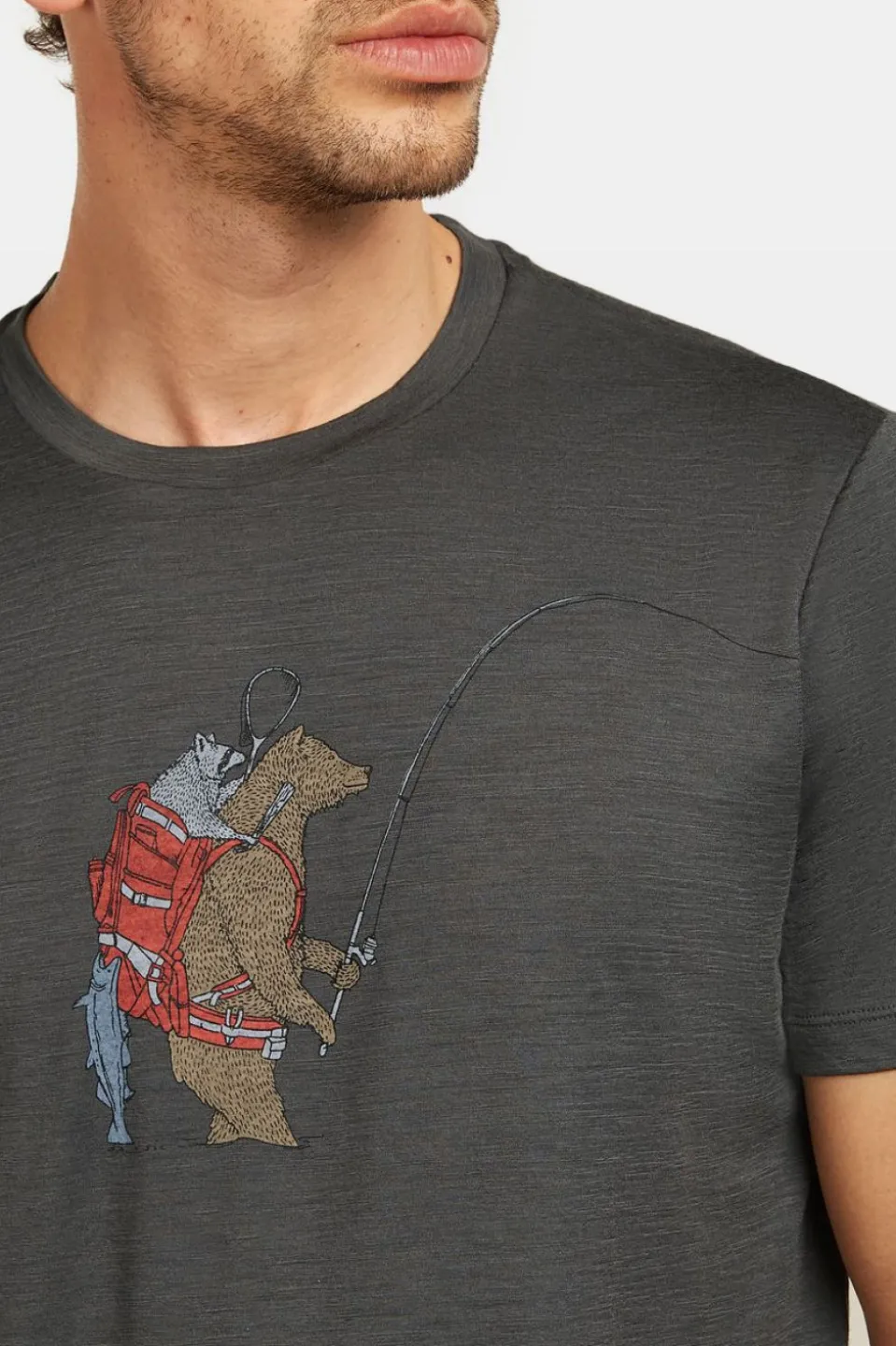 T-Shirt M Mer 150 Tech Lite Ss Tee Bear Catch