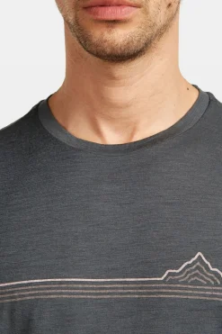 T-Shirt M Mer 150 Tech Lite Ss Tee Range Stripes