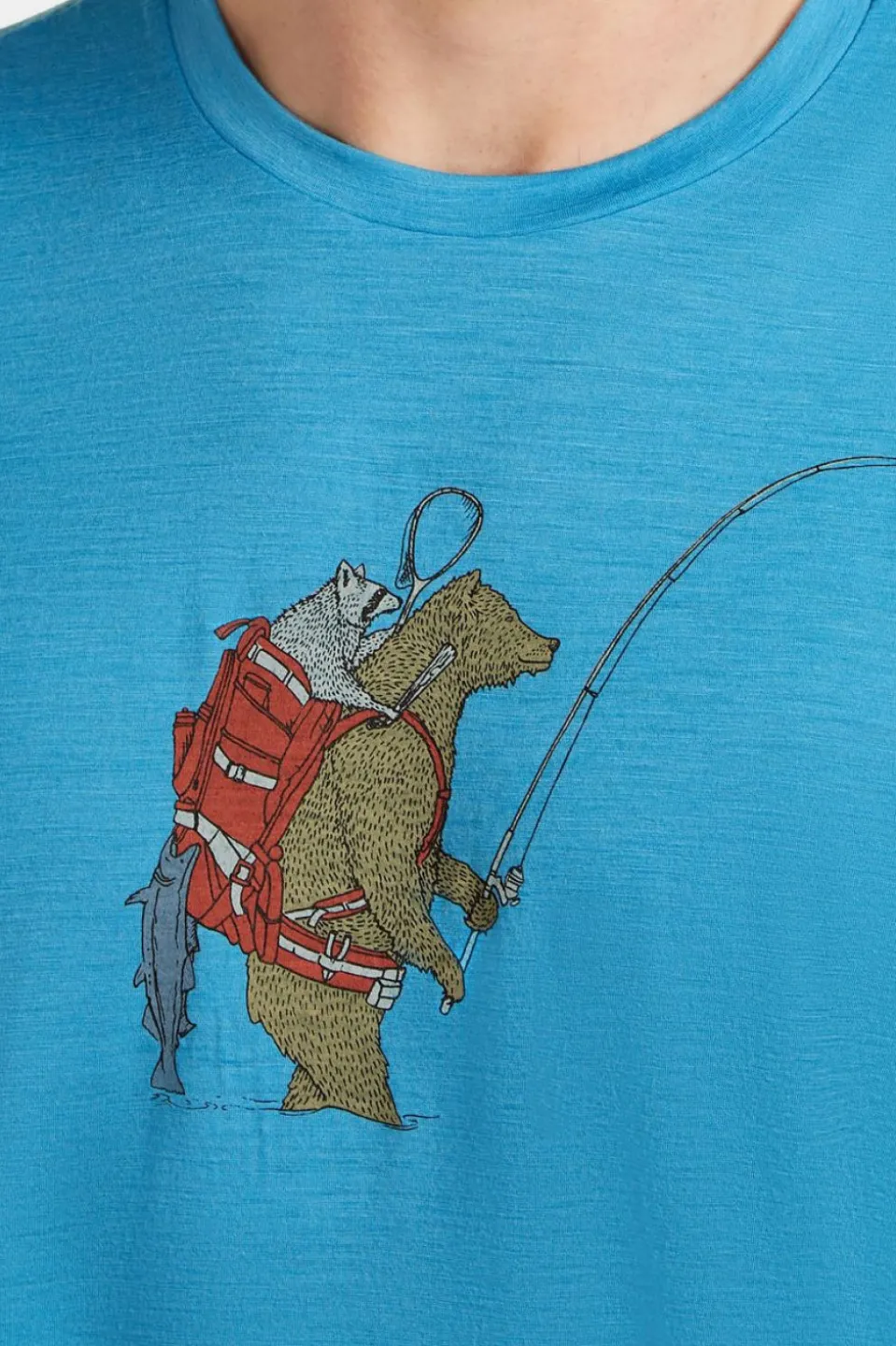 T-Shirt M Mer 150 Tech Lite Ss Tee Bear Catch