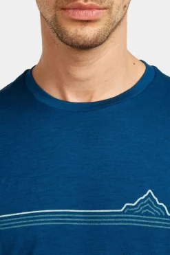 T-Shirt M Mer 150 Tech Lite Ss Tee Range Stripes