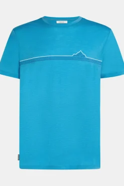 T-Shirt M Mer 150 Tech Lite Ss Tee Range Stripes