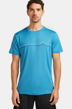 T-Shirt M Mer 150 Tech Lite Ss Tee Range Stripes