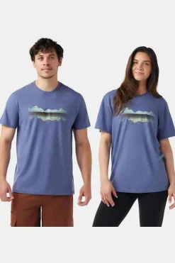 T-Shirt Mountain Horizon Short Sleeve Graphic Te
