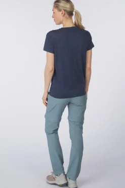 T-Shirt Ridge Trail Merino Print Ss W