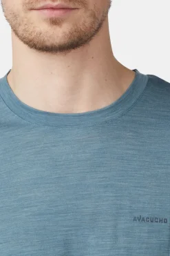 T-Shirt Ridge Trail Merino Print Ss M