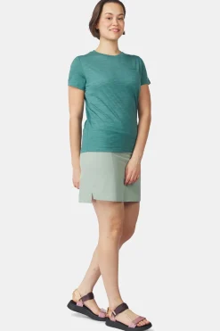 T-Shirt Ridge Trail Merino Print Ss W