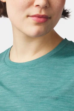 T-Shirt Ridge Trail Merino Print Ss W