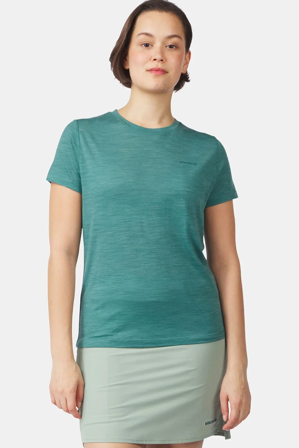 T-Shirt Ridge Trail Merino Print Ss W