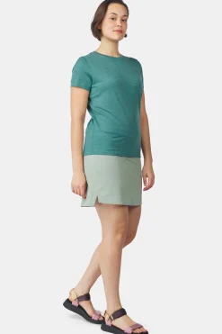 T-Shirt Ridge Trail Merino Print Ss W