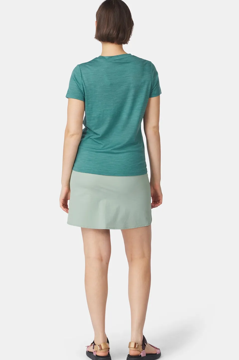 T-Shirt Ridge Trail Merino Print Ss W