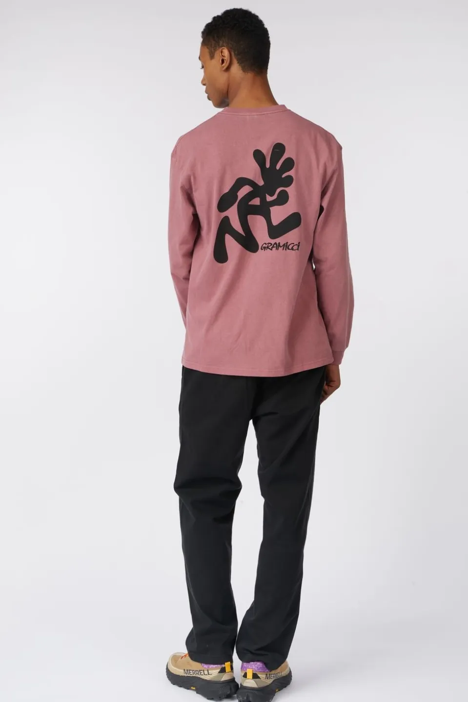 T-Shirt Running Man L/S Tee Pigment Dyed