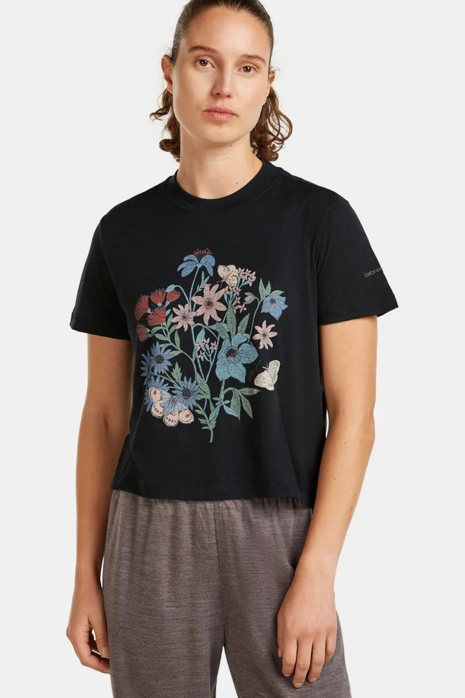T-Shirt W Mer 150 Tech Lite Ss Crop Tee Nz Flora