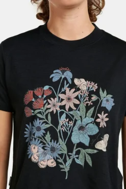T-Shirt W Mer 150 Tech Lite Ss Crop Tee Nz Flora