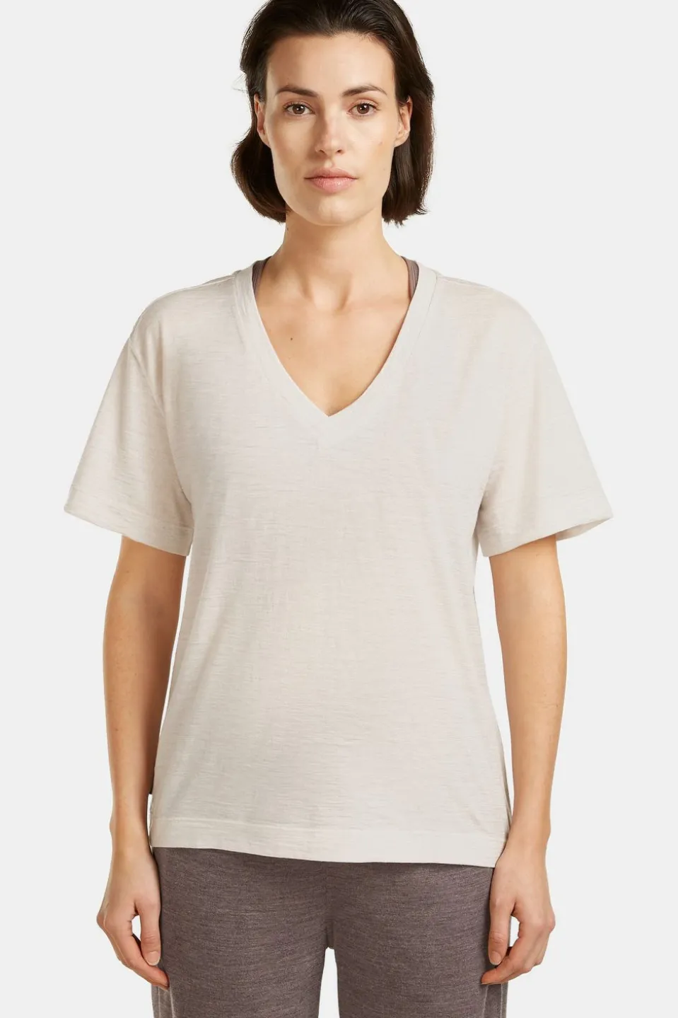 T-Shirt W Mer 150 Tech Lite Ss Relax V Neck Tee