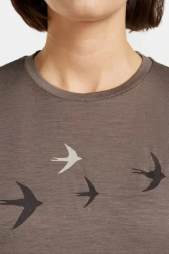 T-Shirt W Mer 150 Tech Lite Ss Tee Bird Transit