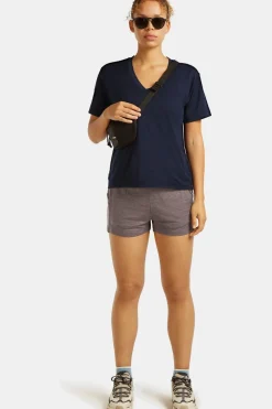 T-Shirt W Mer 150 Tech Lite Ss Relax V Neck Tee