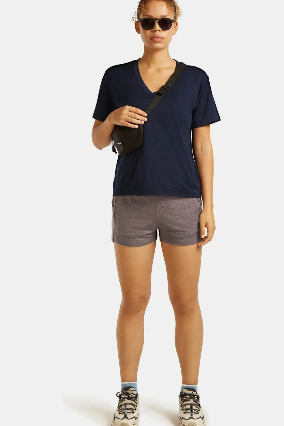 T-Shirt W Mer 150 Tech Lite Ss Relax V Neck Tee