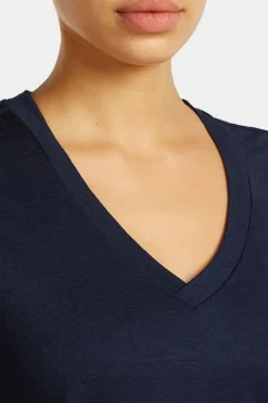 T-Shirt W Mer 150 Tech Lite Ss Relax V Neck Tee