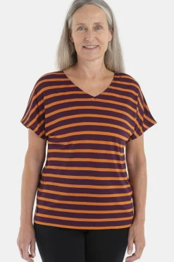 T-Shirt Women Drayden Reversible Ss Top Stripe
