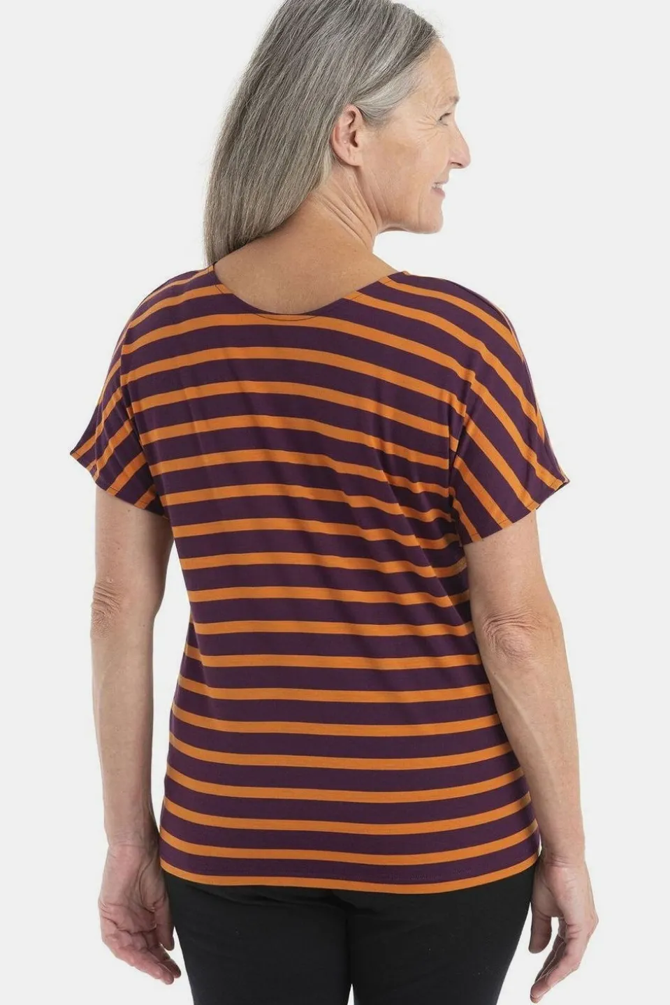 T-Shirt Women Drayden Reversible Ss Top Stripe