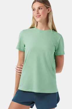 T-Shirt Women'S Active Mesh Short Sleeve
