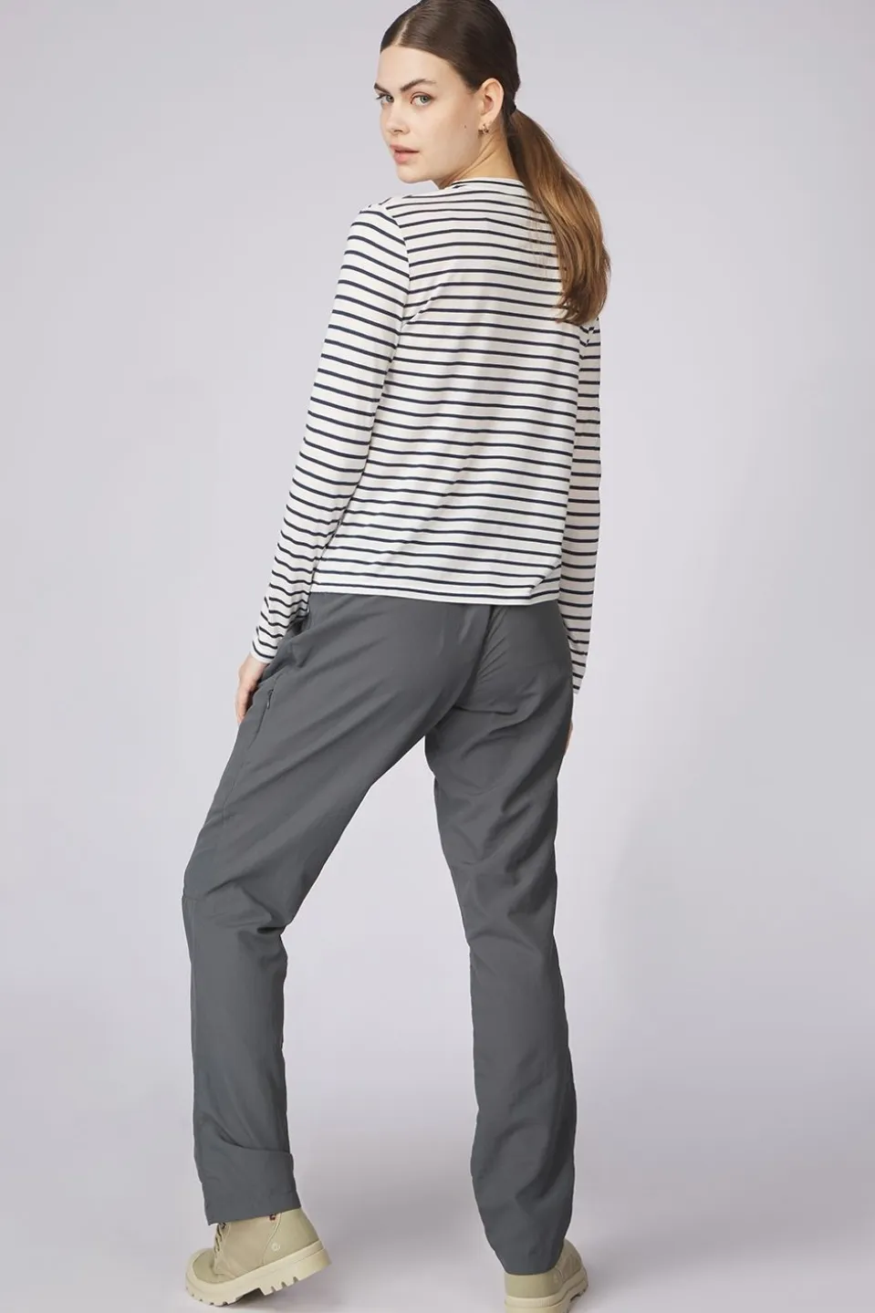T-Shirt Womens Long Sleeve Striped