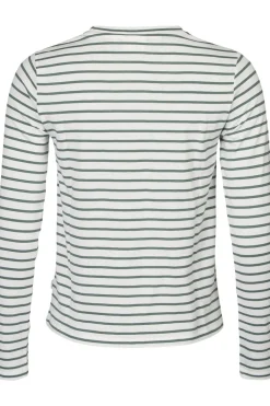 T-Shirt Womens Long Sleeve Striped