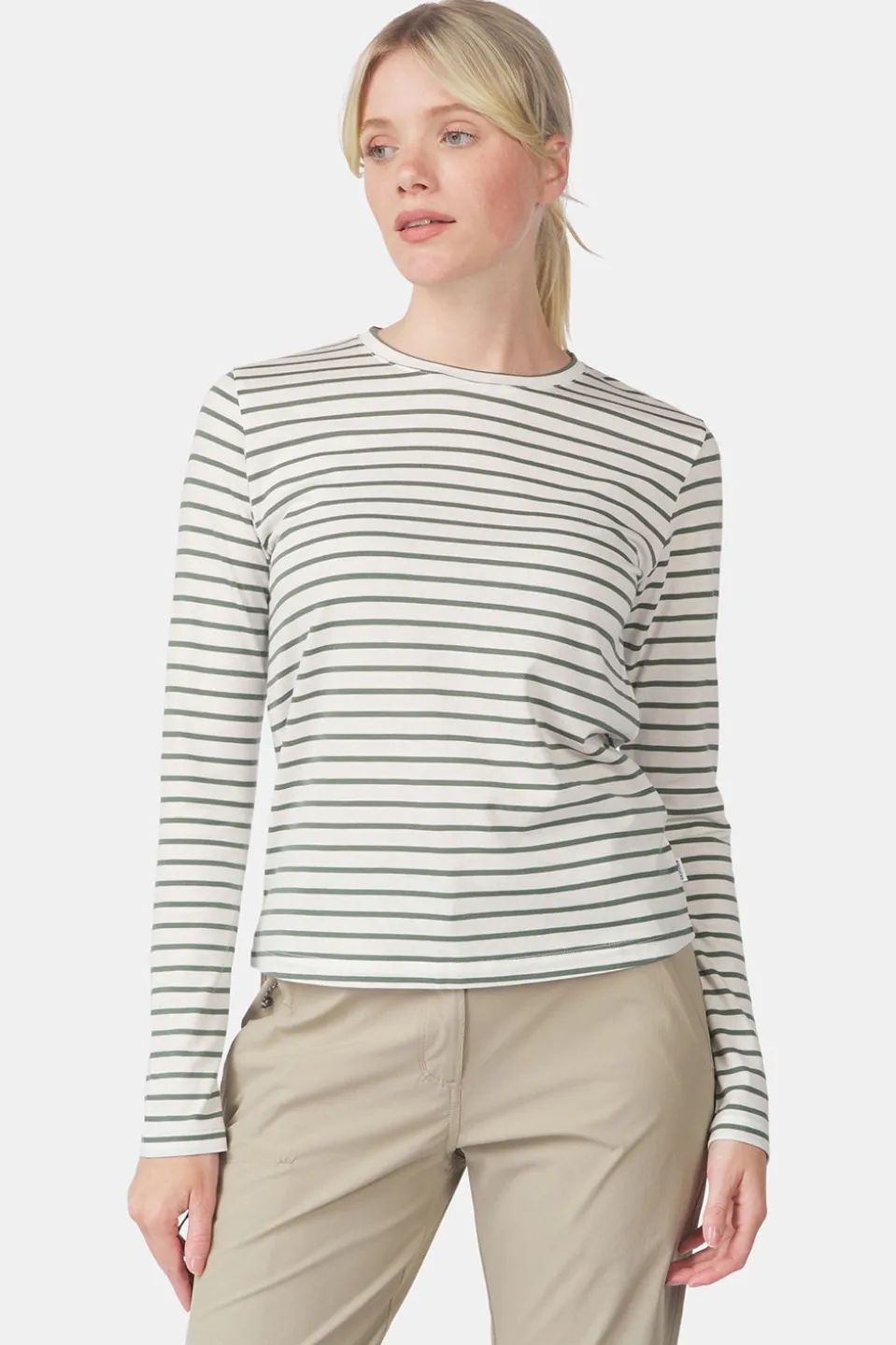 T-Shirt Womens Long Sleeve Striped