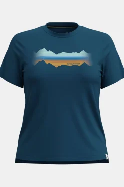 T-Shirt Women'S Mountain Horizon Graphic Short S