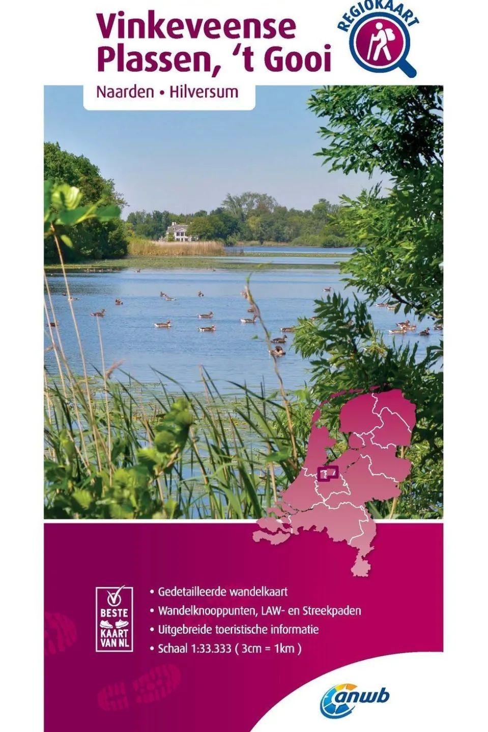 Vinkeveense Plassen, 't Gooi wandelregiokaart