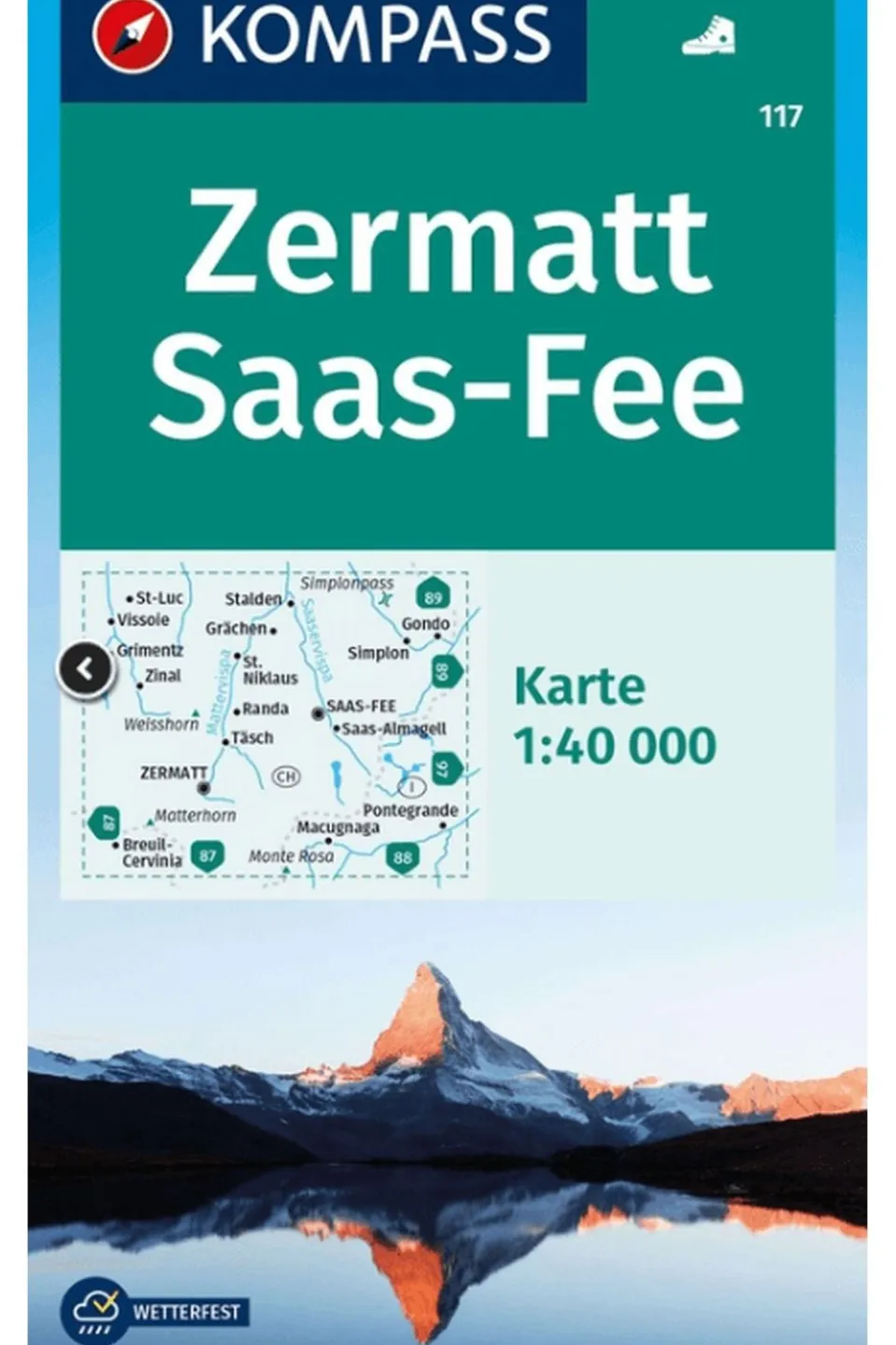 Zermatt - Saas Fee 117 GPS wp r/v komp.